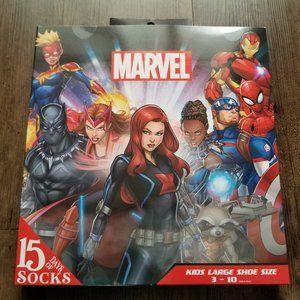Marvel - 15 days of socks (15 pairs) - Kids Large